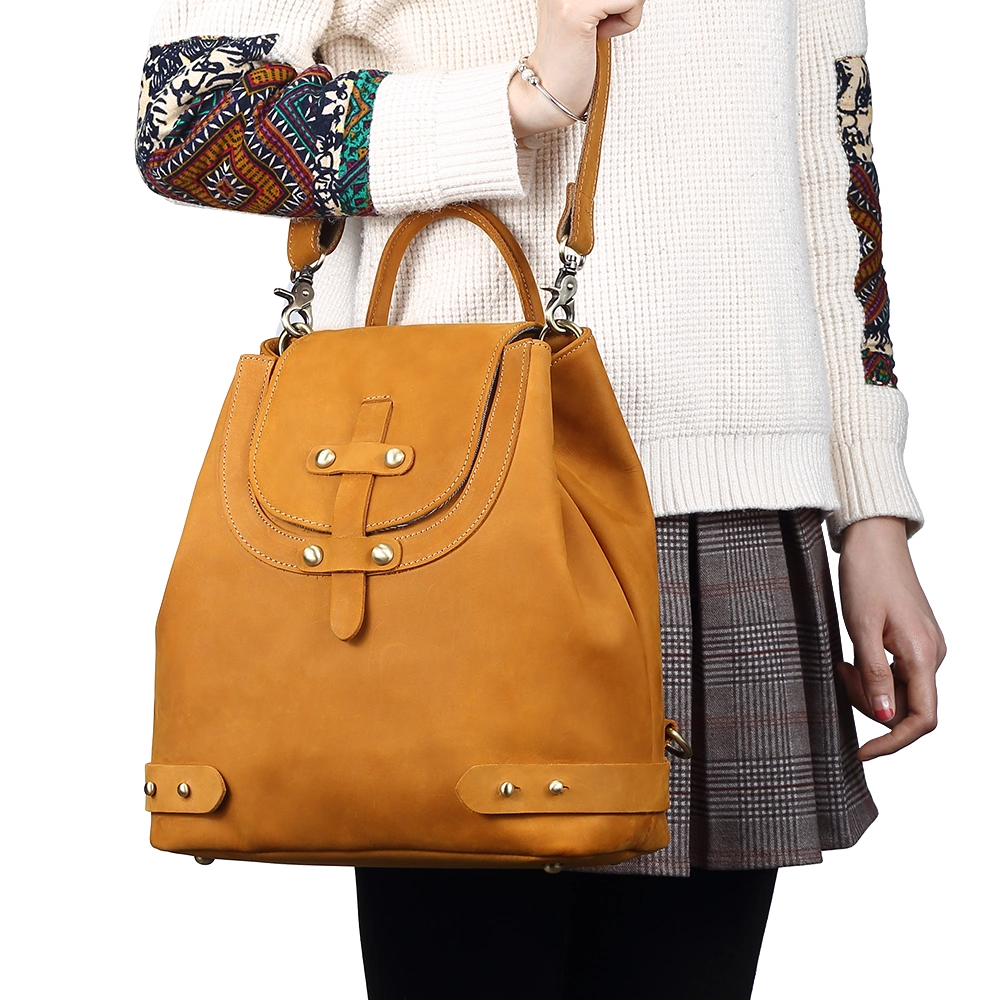 Fashion Design Genuine Leather Handbags Shoulder Bag Backpack