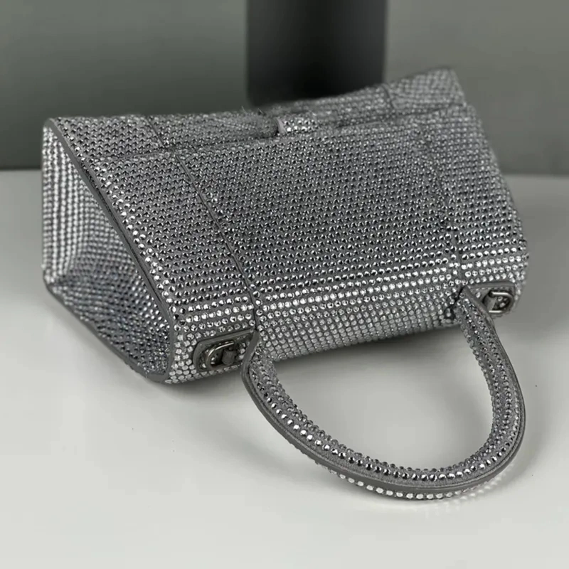 High-End Higest Mirror Designer Fashion Women Lady Bag Handbags Straps Diamond Shoulder Mini Style Crossbody Purse Genuine Lambskin Leather Import Italy Crocodi