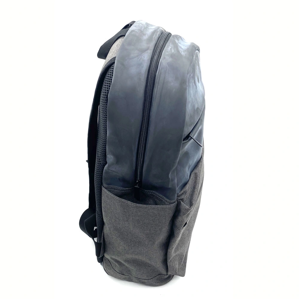 Custom PU Leather Waterproof School Bag Travel Business Laptop Backpack for Men