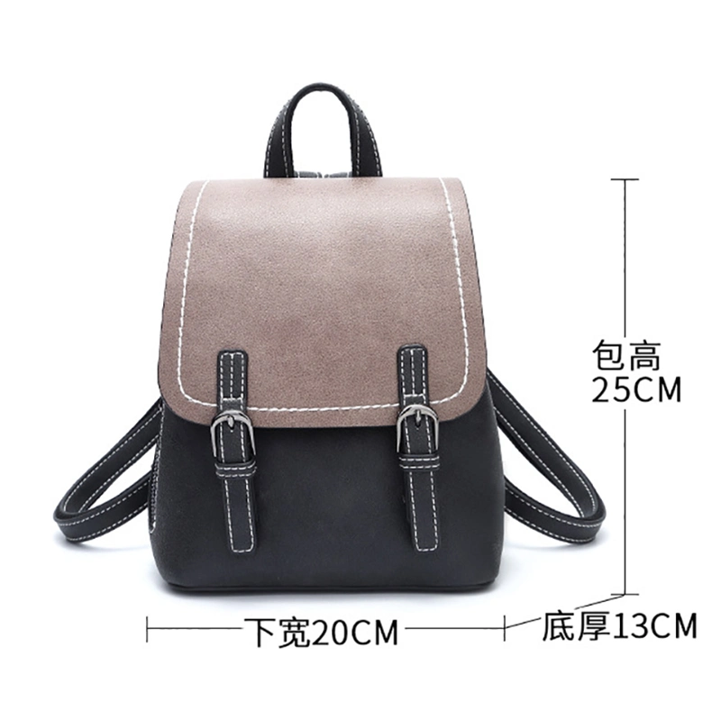 Guangzhou Genuine Leather Shoulder Bags Designer Retro Ladies Handbags Women Backpack