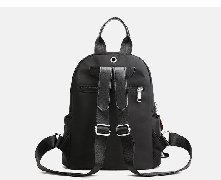 Backpack Women′s New Korean Style Trendy Wild Large-Capacity Fashion Simple Ladies Waterproof Oxford Cloth Small Backpack