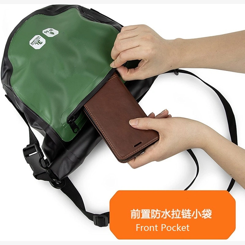 PVC Waterproof Shoulder Bag for Mountaineering and Rock Climbing, Waterproof Single Shoulder Sports, Cross Body Bag for Outdoor Cycling, Waterproof Handbag 3L