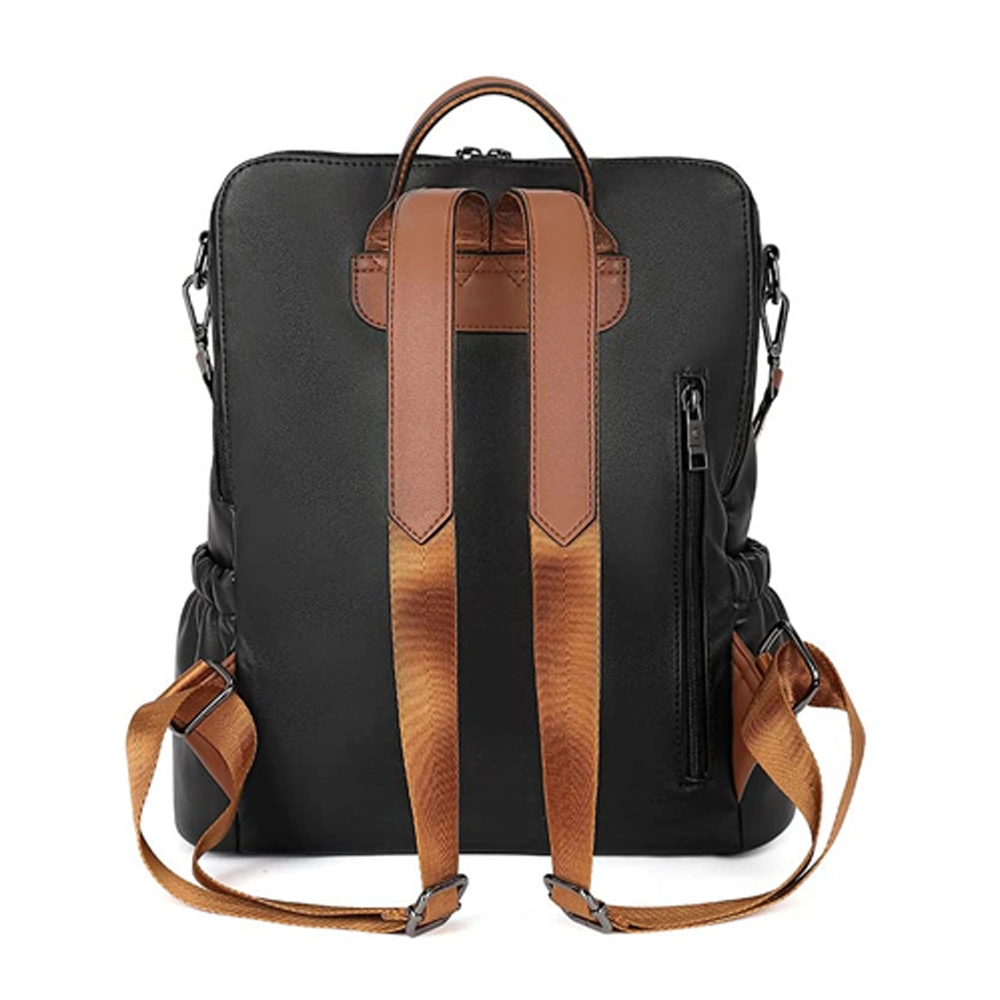 Wholesale Vintage Cute Travel Lady PU Leather Backpack Fashion Backpack Designer Backpack Reusable Backpack