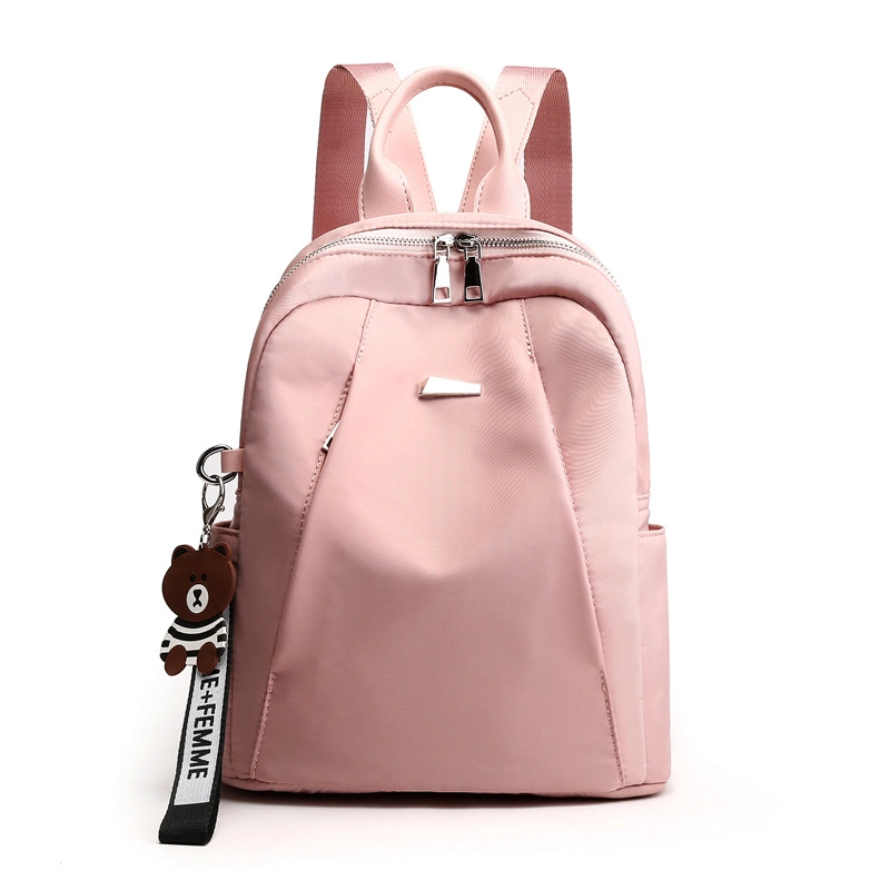 Backpack Women′s New Korean Style Trendy Wild Large-Capacity Fashion Simple Ladies Waterproof Oxford Cloth Small Backpack