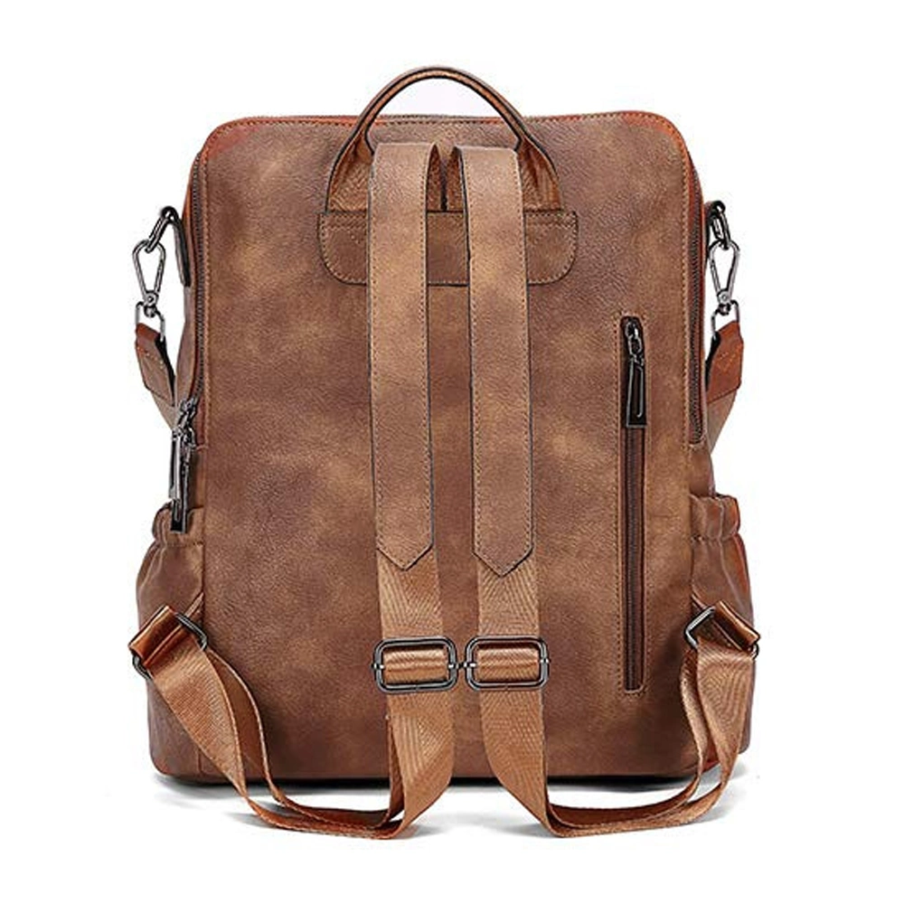 Wholesale Colorful PU Leather Laptop Bag Large Durable Backpack for Men & Women