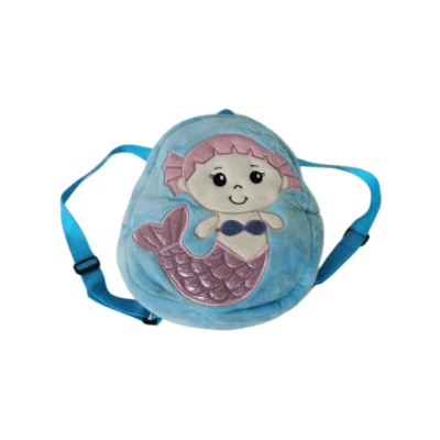 Gran oferta, mochila desmontable para niñas, jardín de infantes, otros niños, escuela, sirena de felpa, mochila para bebé