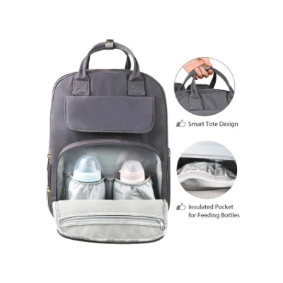 Mochila para pañales de mamá, bolsa de viaje de nailon, bolsa de mamá para mujer, bolsa de transporte para bebé